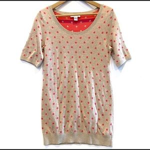 | Motherhood | polka dot short sleeve sweater